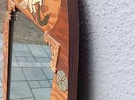 Grajewo ogłoszenia: Na sprzedaż wyjątkowe lustro w ozdobnej ramie wykonanej z płyty,... - zdjęcie